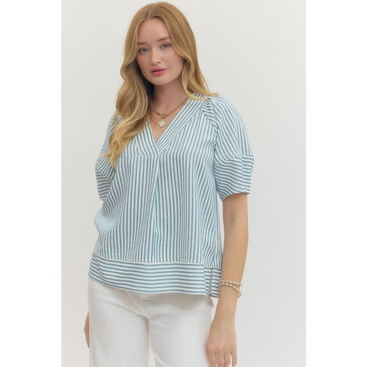 Top de rayas para venta al por mayor de STYLE USA