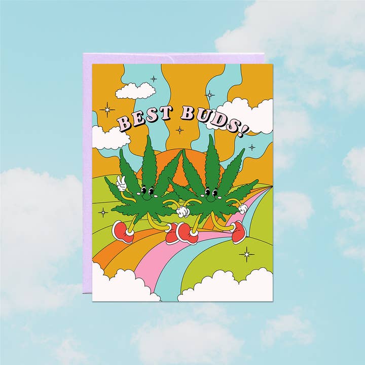 Party Mountain Paper co. - Wholesale Friendship Card - Best Buds | Last Chance