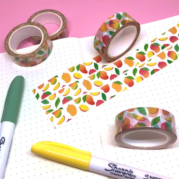 Frugtagtig Mango Washi Tape for engroshandel hos Butay Art