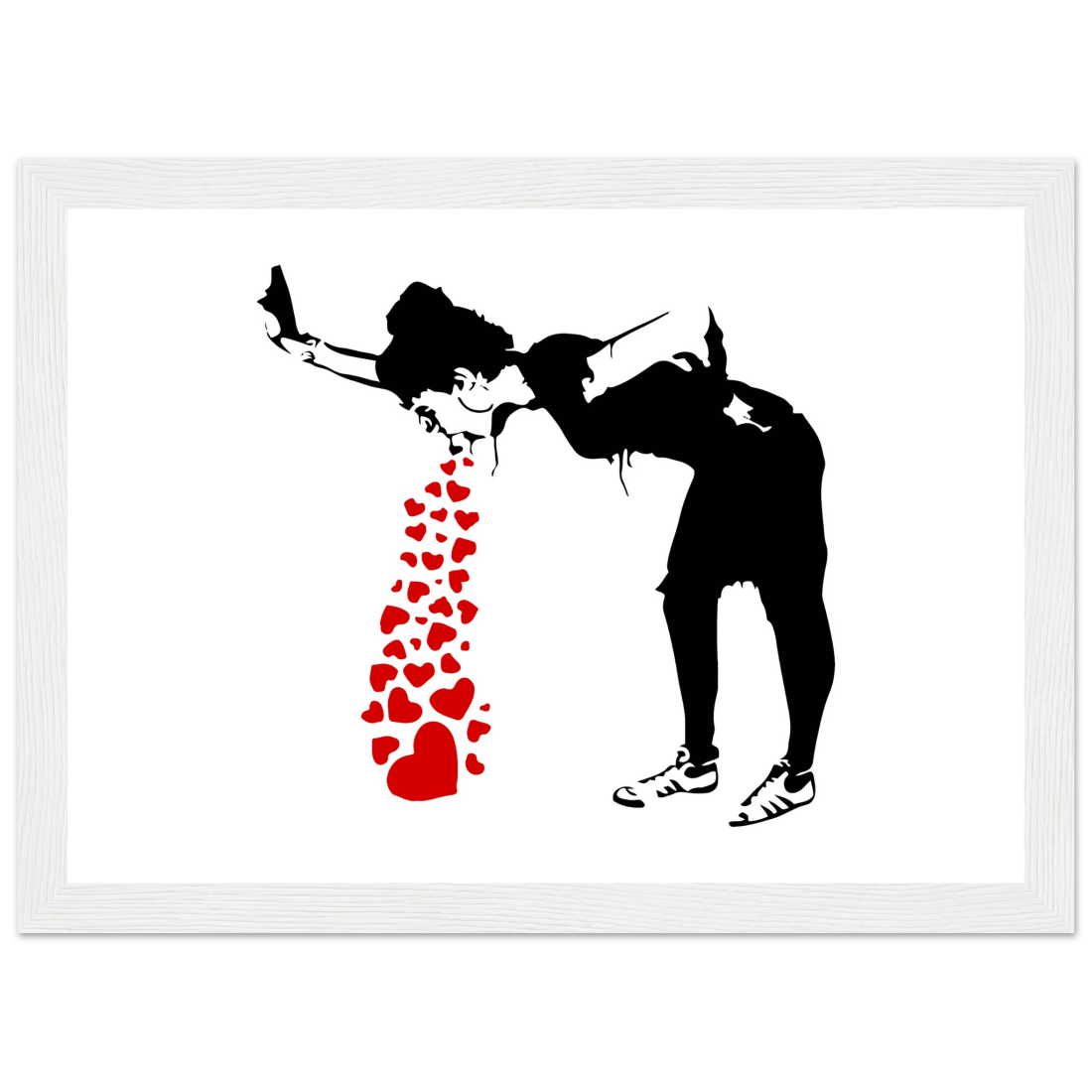 Art-O-Rama Shop – Poster por atacado – Cartaz da arte de Banksy Lovesick Girl Whowing Up Hearts11