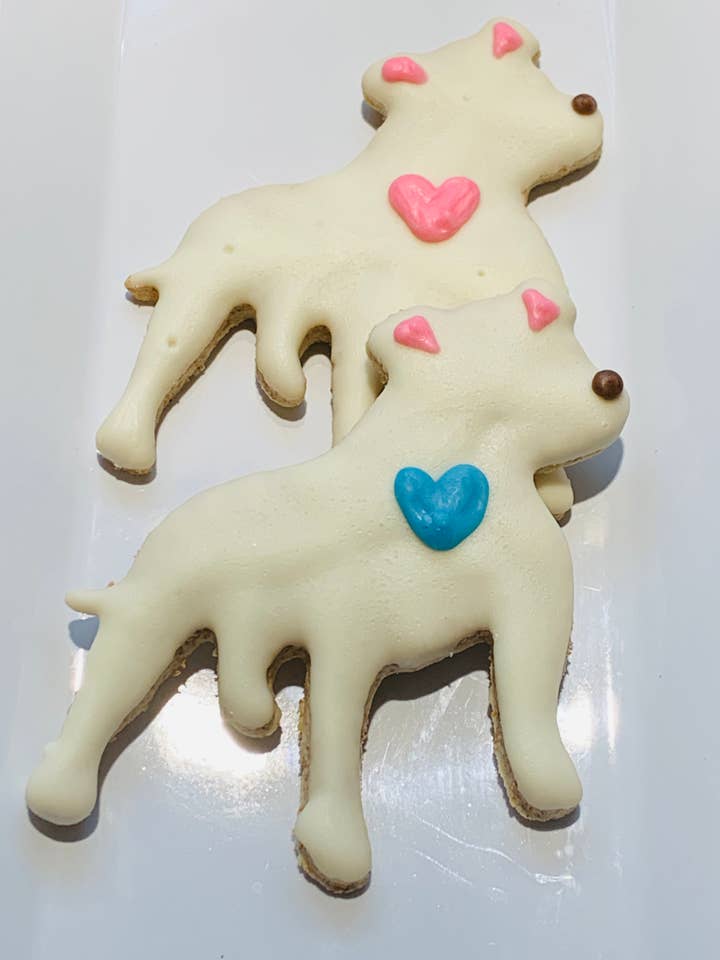 Pitties for wholesale by The Blue Cerebus Dog Bakery