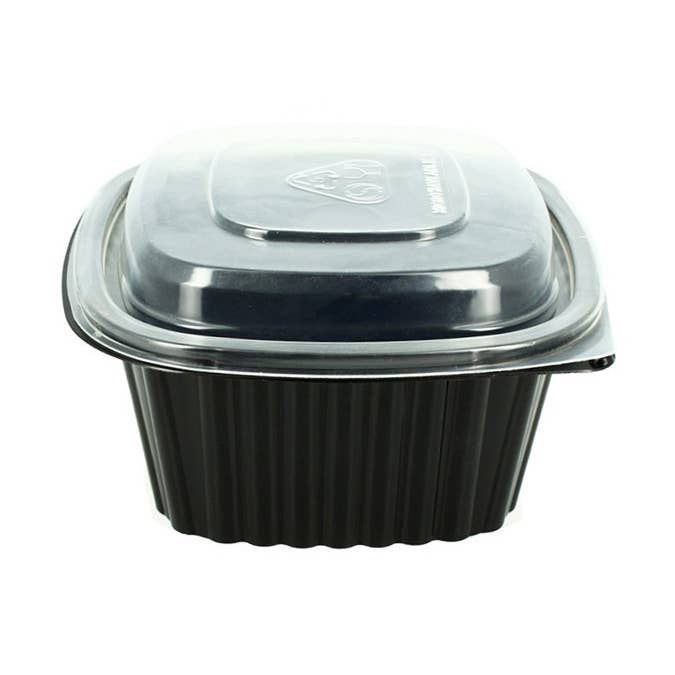 PUNTOQPACK - Wholesale Food Storage Container - High Cap For Square Black Reusable PP Container0
