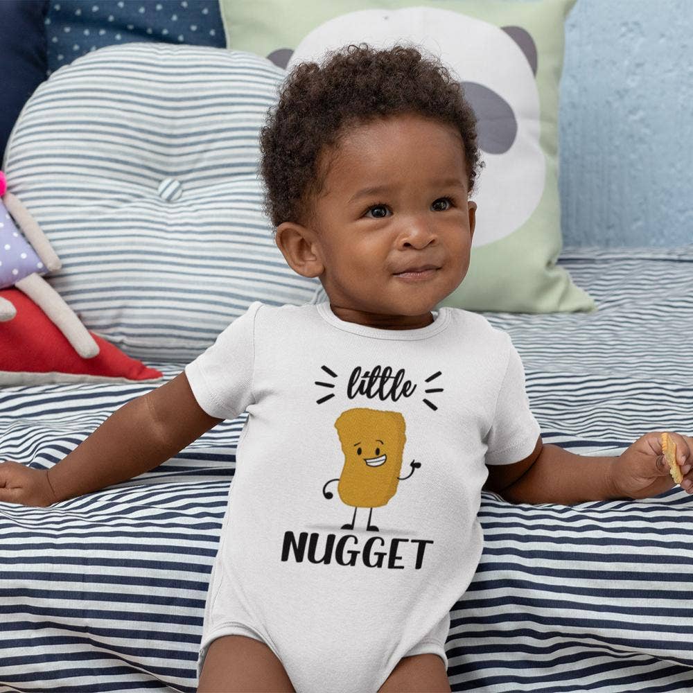 NewBabyWishes - Wholesale Bodysuit (Non-Footed) - Baby - Funny Chicken Nugget Onesie - Little Nugget Clothes - Cute Little Nugget Baby Onesie2
