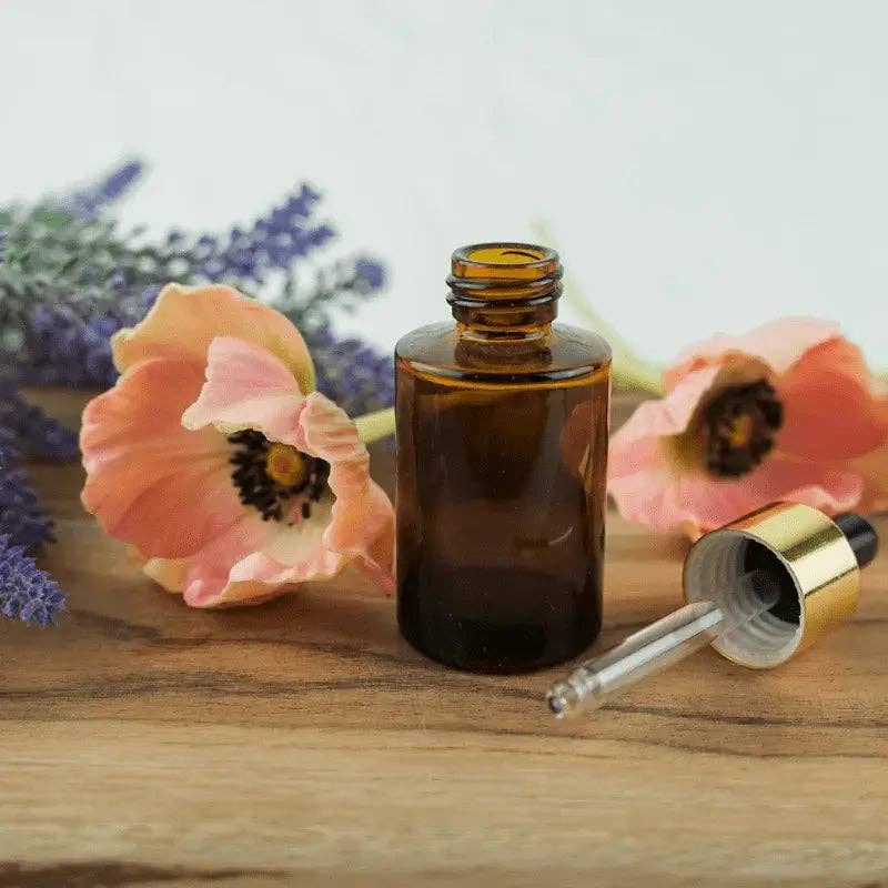 Nature Packaged - Wholesale Essential Oil Holder - Glass Serum Bottle with Dropper - 1 oz - Luxurious2