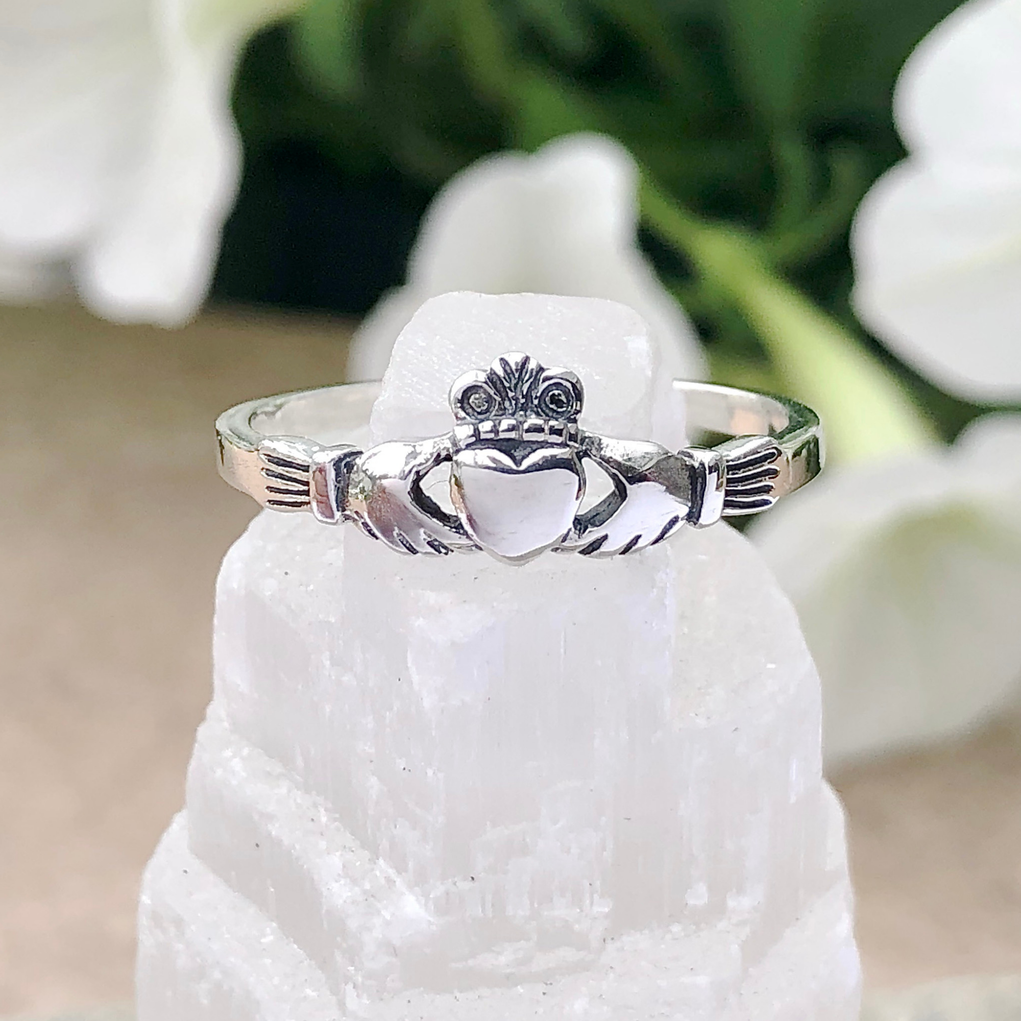 Moonrise Jewelry - Wholesale Band/Stacked Ring - R-25 Medium Claddagh Ring8