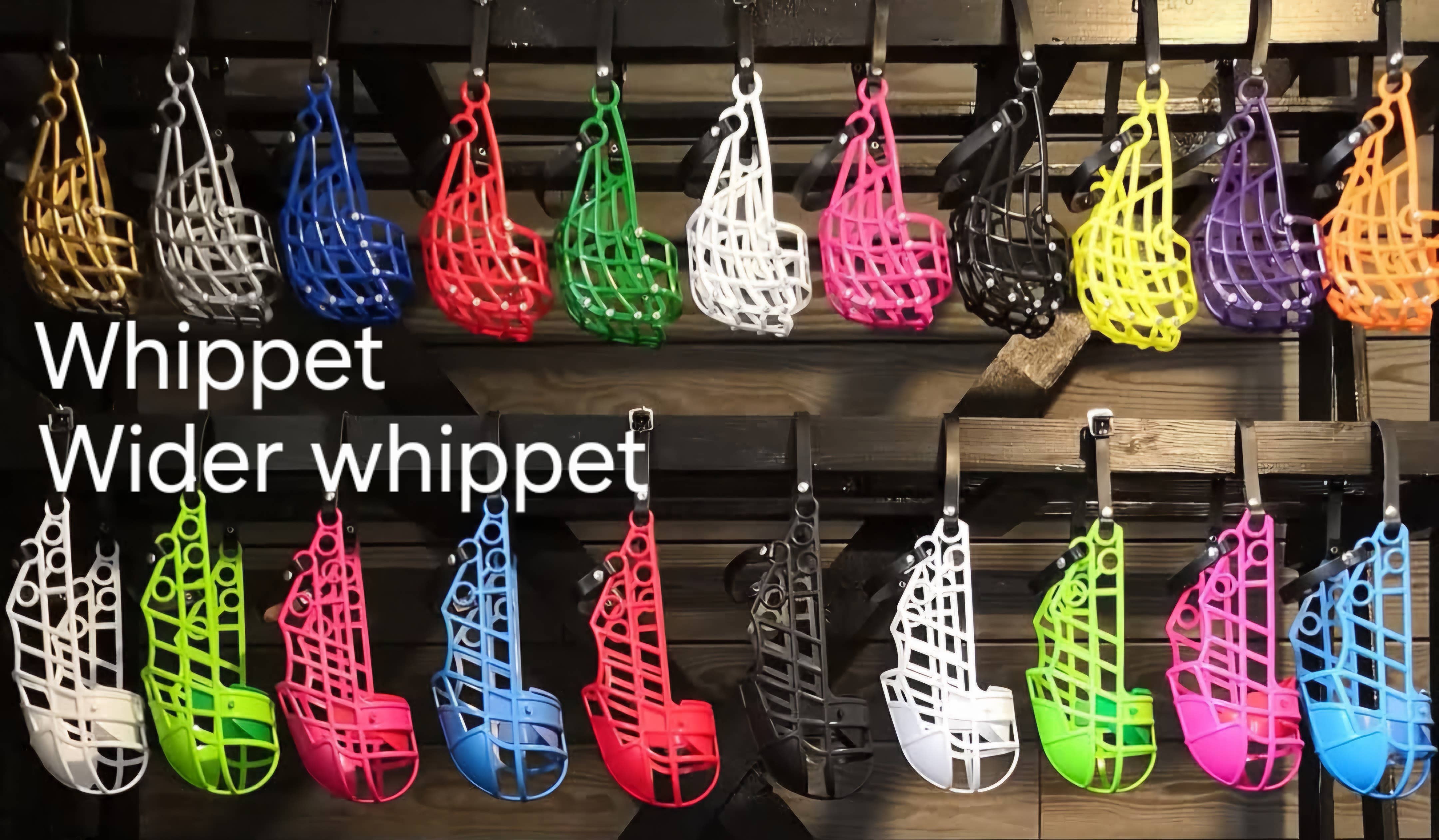 Muzzle & Snout - Wholesale Pet Muzzle - Plastic muzzle - Wider whippet size - standard3