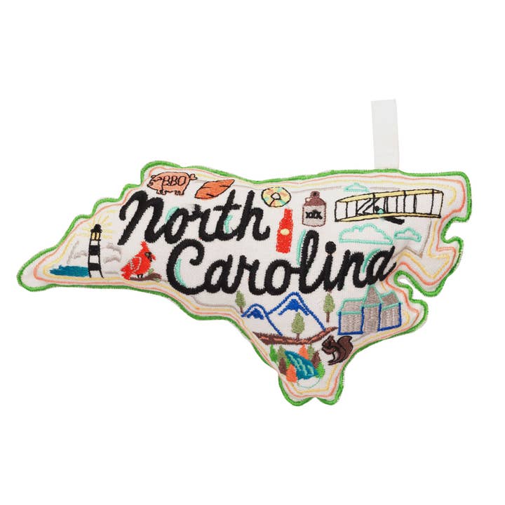 Wish You Were Here Dog Toy | North Carolina for wholesale by Speckle and Spot by Ore’ Originals