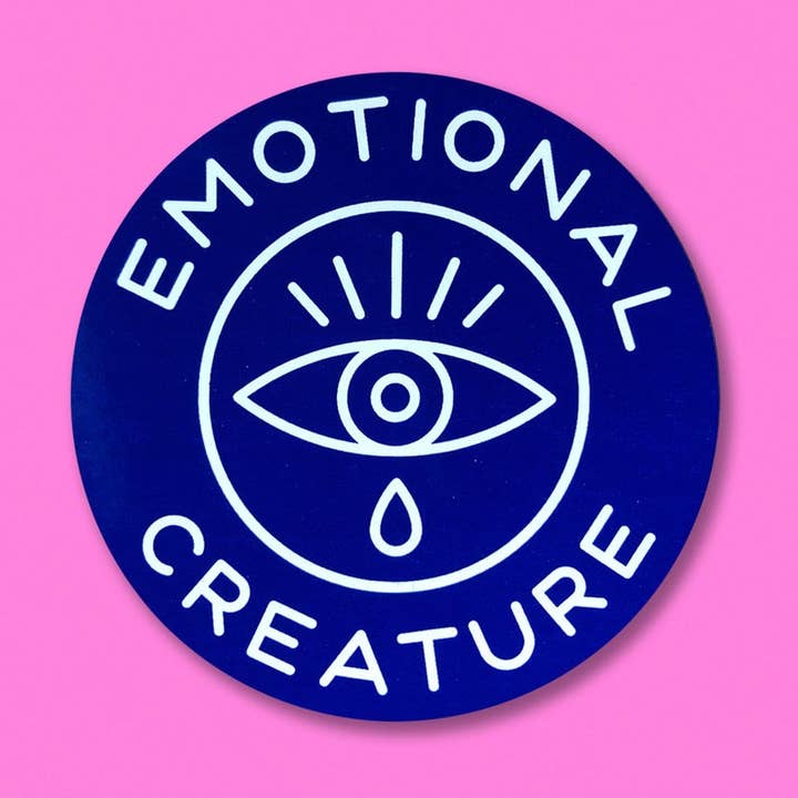 Adesivo «Creatura emozionale» per la vendita all'ingrosso da parte di Leigh McKolay Design