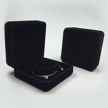 Zakka - Wholesale Jewelry Box/Organizer - Velvet Jewelry Box Black Ring Pendant Necklace Earrings6