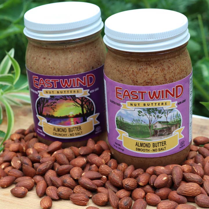 East Wind Nut Butters - Wholesale Nut Butter - Almond Butter, Smooth , 16 oz.