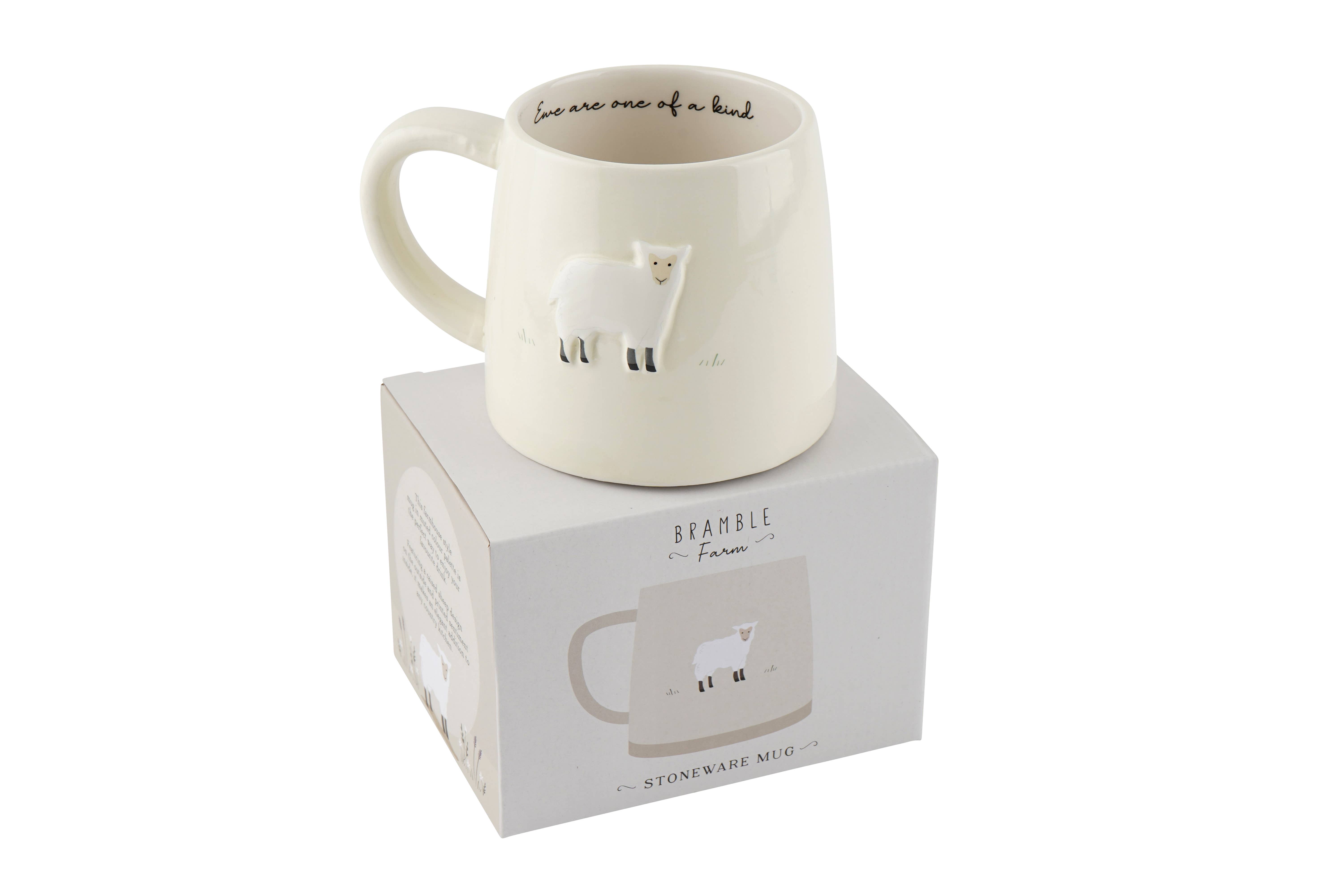 CGB Giftware - Wholesale Coffee Mug - Bramble Farm Sheep Stoneware Mug In Gift Box1
