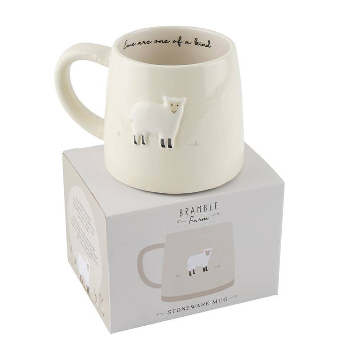 CGB Giftware - Wholesale Coffee Mug - Bramble Farm Sheep Stoneware Mug In Gift Box1