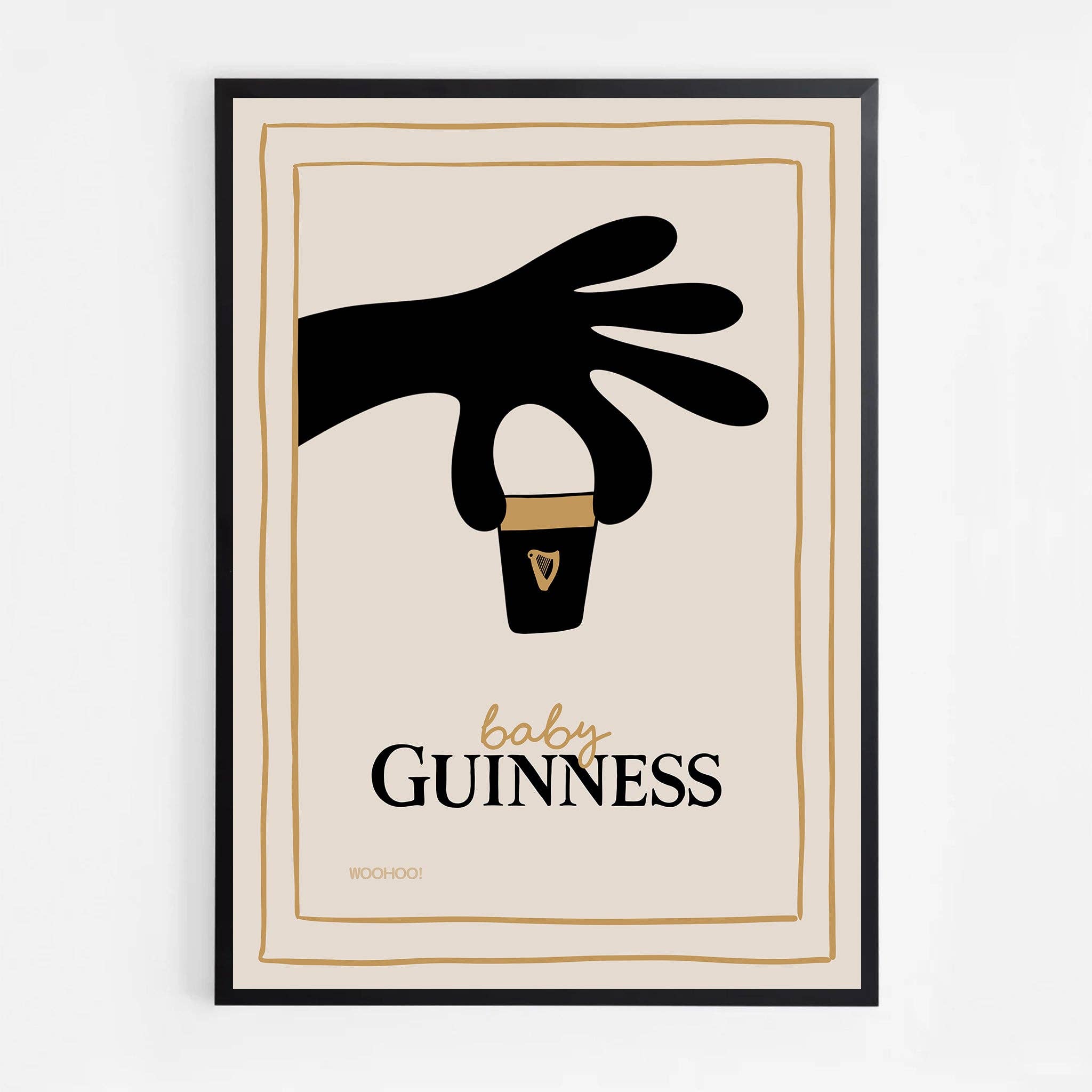 Woo Hoo Prints – wholesale Art print – BABY GUINNESS PRINT1