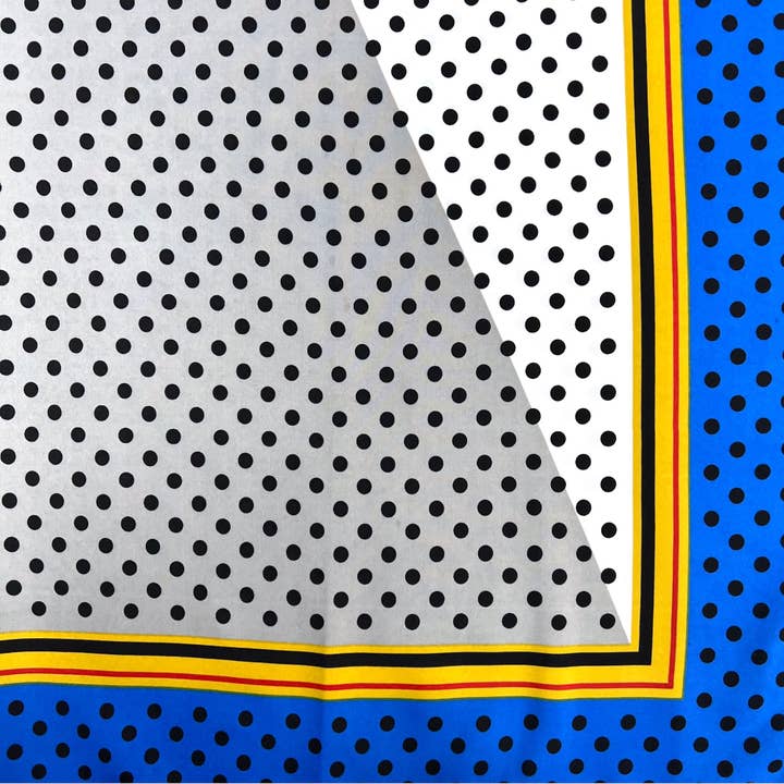London Scarves - Wholesale Scarf – Women's - Mini Polka dot print silk mix scarf1