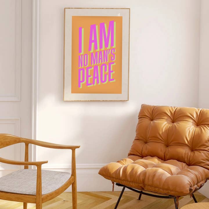 Olive Street Collective - Wholesale Art Print - I Am No Man's Peace Print16