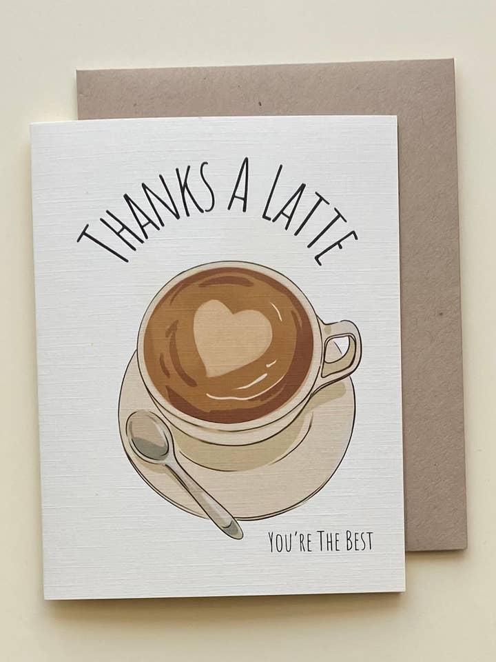 Merci Un Latte pour la vente par Just Jubilant LLC