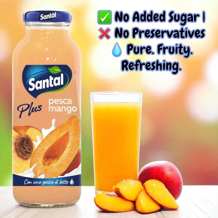 Savoury Imports Limited - Wholesale Fruit Juice - Santal Peach Mango Juice 250ml from Italy3