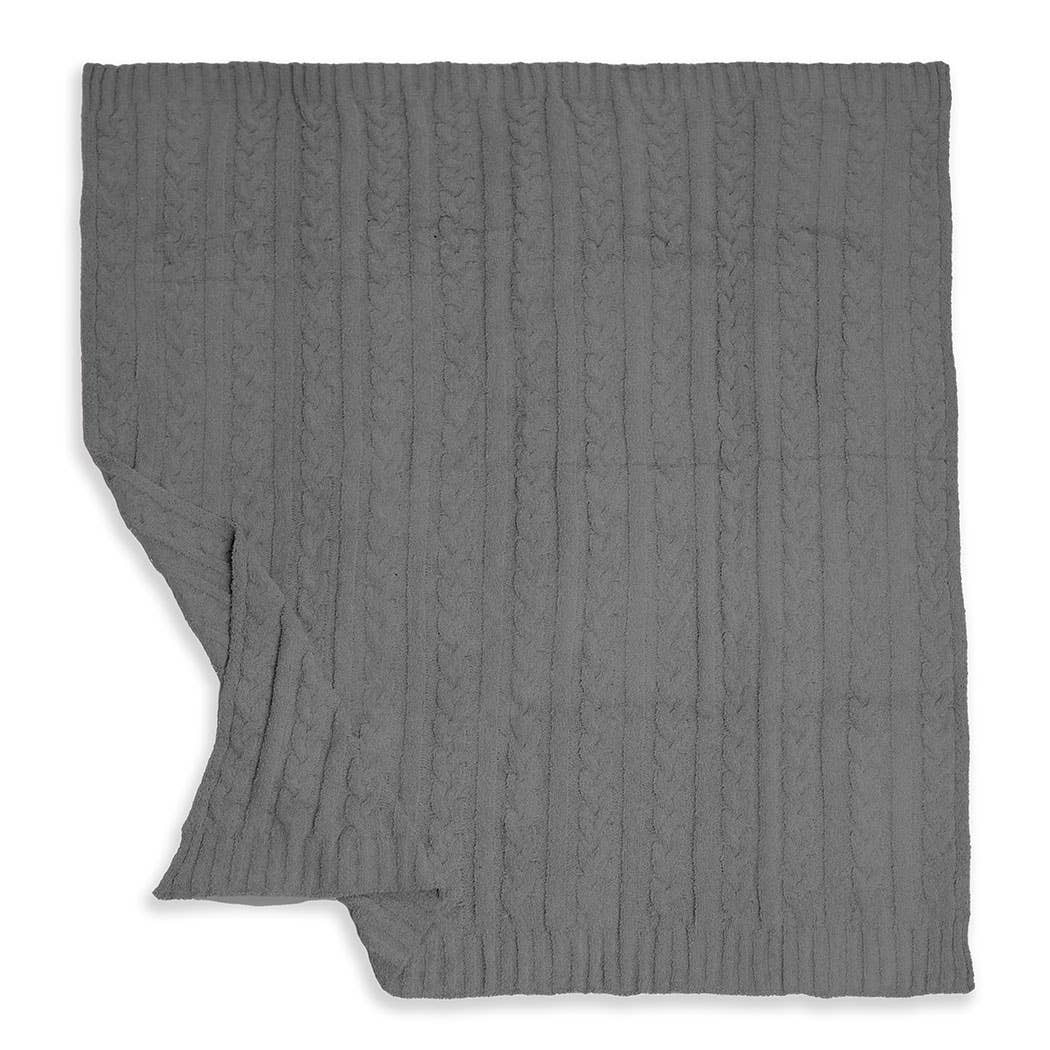 Fashion City - Wholesale Throw Blanket - Braided Cable Knit Luxury Soft Throw Blanket0