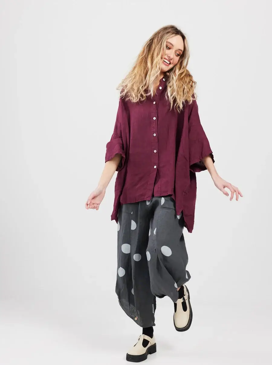 Miss Rose Sister Violet - Wholesale Button Down Shirt - Women's - WOMEN'S - Teddy Linen Shirt17