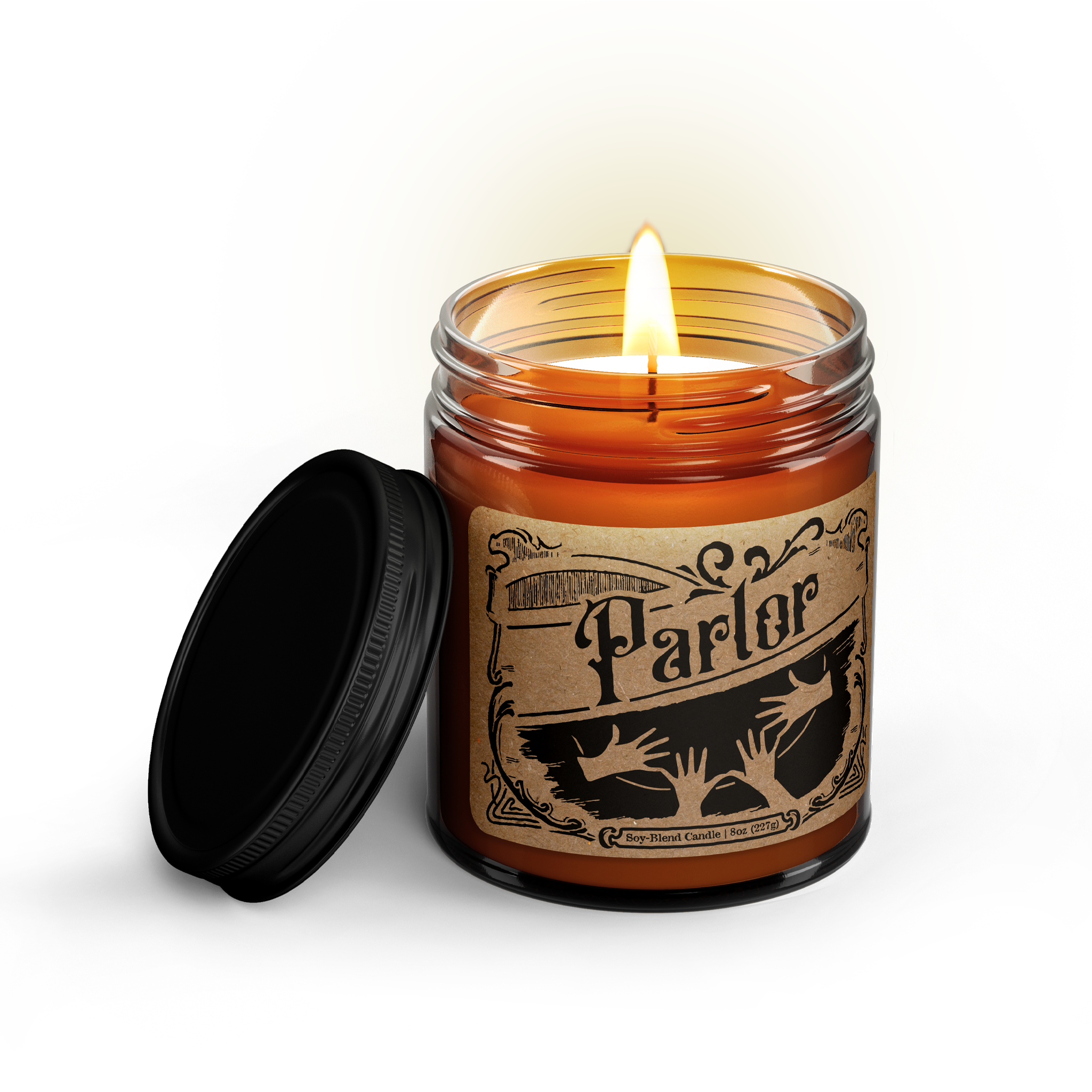 Ludlow Luna - Wholesale Jar/Filled Candle - PARLOR Soy Candle [Scent: Cedar + Jasmine] 1