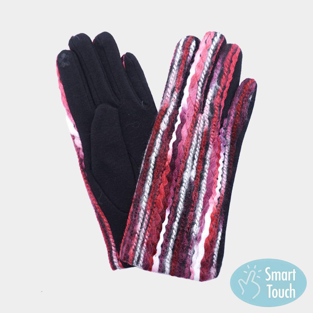 Sensibling Corp. - Wholesale Gloves - Women's - Yarn Embroidered Smart Touch Gloves