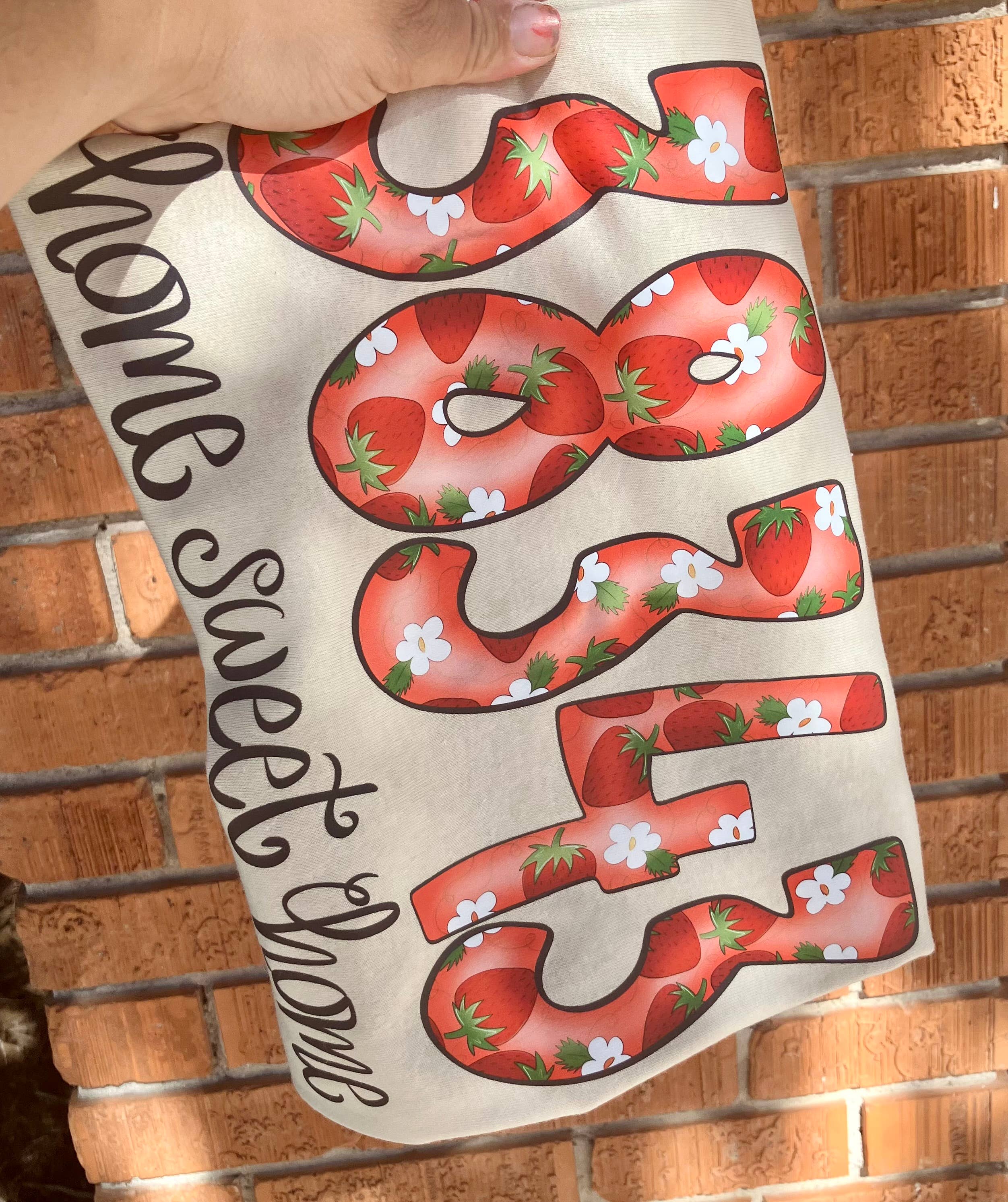 on the Bayou - Wholesale Screen Printed T-Shirt - Women's - Fruits of summer Strawberry custom zip code t-shirt3