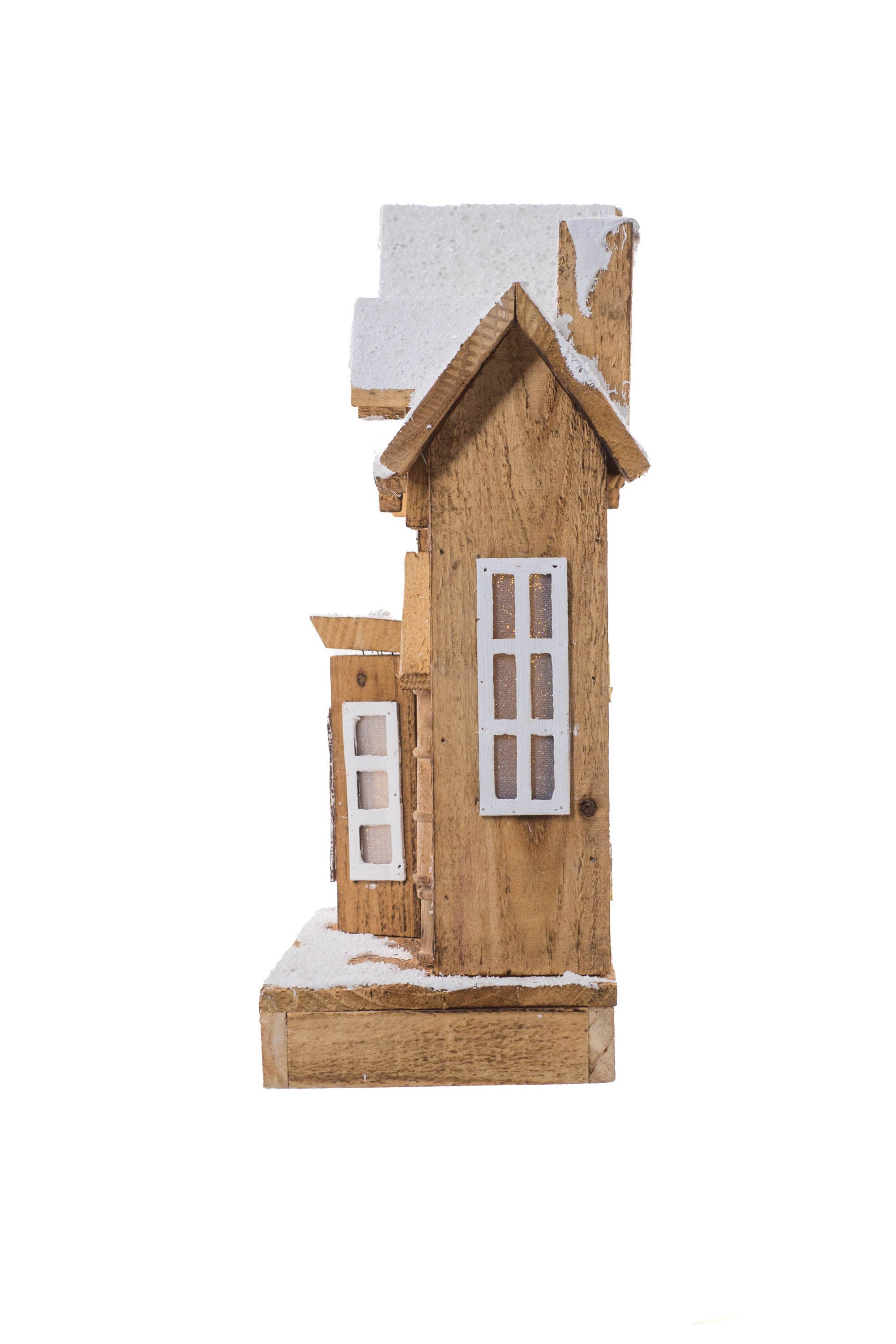 Starlight Collection - Vendita all'ingrosso Decorazione natalizia - Esposizione di Casa Classica a LED con Glitter Bianco/Fumoso2