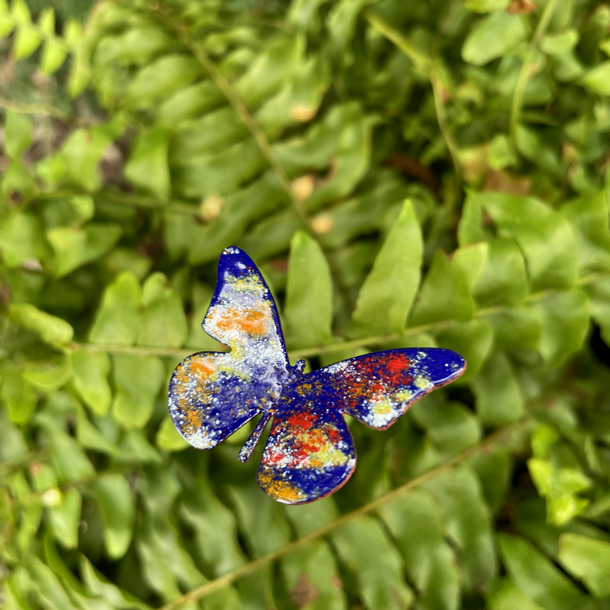 Clever Goods by Annabelle Noel Designs - Wholesale Garden/Lawn Stake - Small Copper Enamel Butterflies15