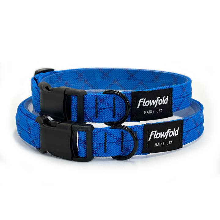 Flowfold – wholesale Halsband - Hund – Återvunnet Klättring Rope Hundhalsband - Blå