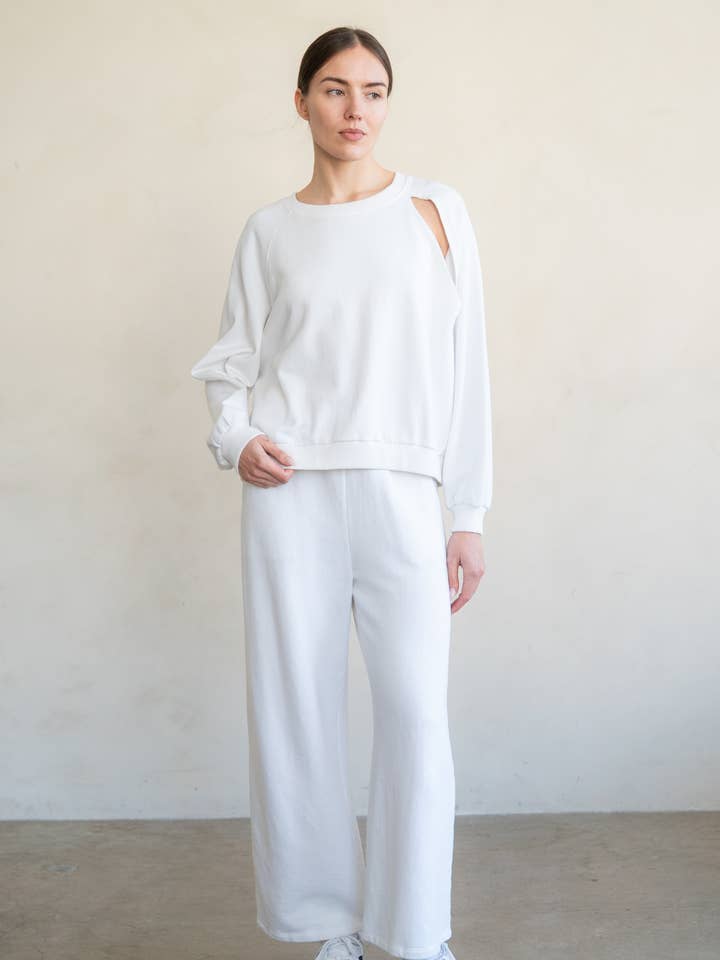 Trekkoord wijde loungebroek voor wholesale door ELLE GREY