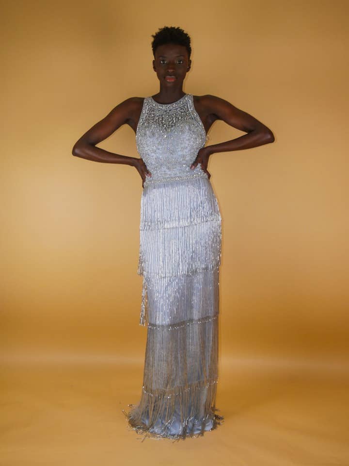 Silver Evening-Cocktail Dress for wholesale by Promarried