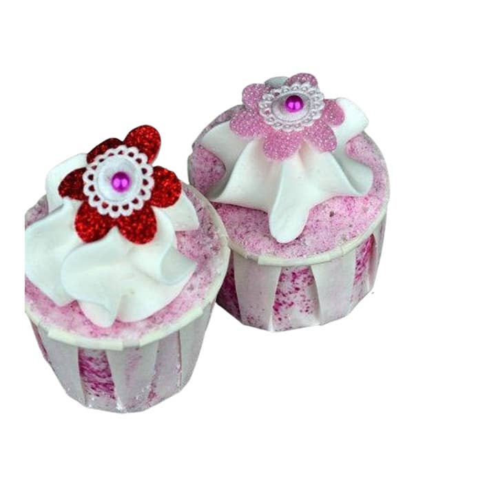 The Stuff I Love - Wholesale Bath Bomb/Fizz - Luxury Handmade Shea and Cocoa Butter Bath Creamer in Strawberry Mallow Fragrance - Mini Cupcake Creamer0