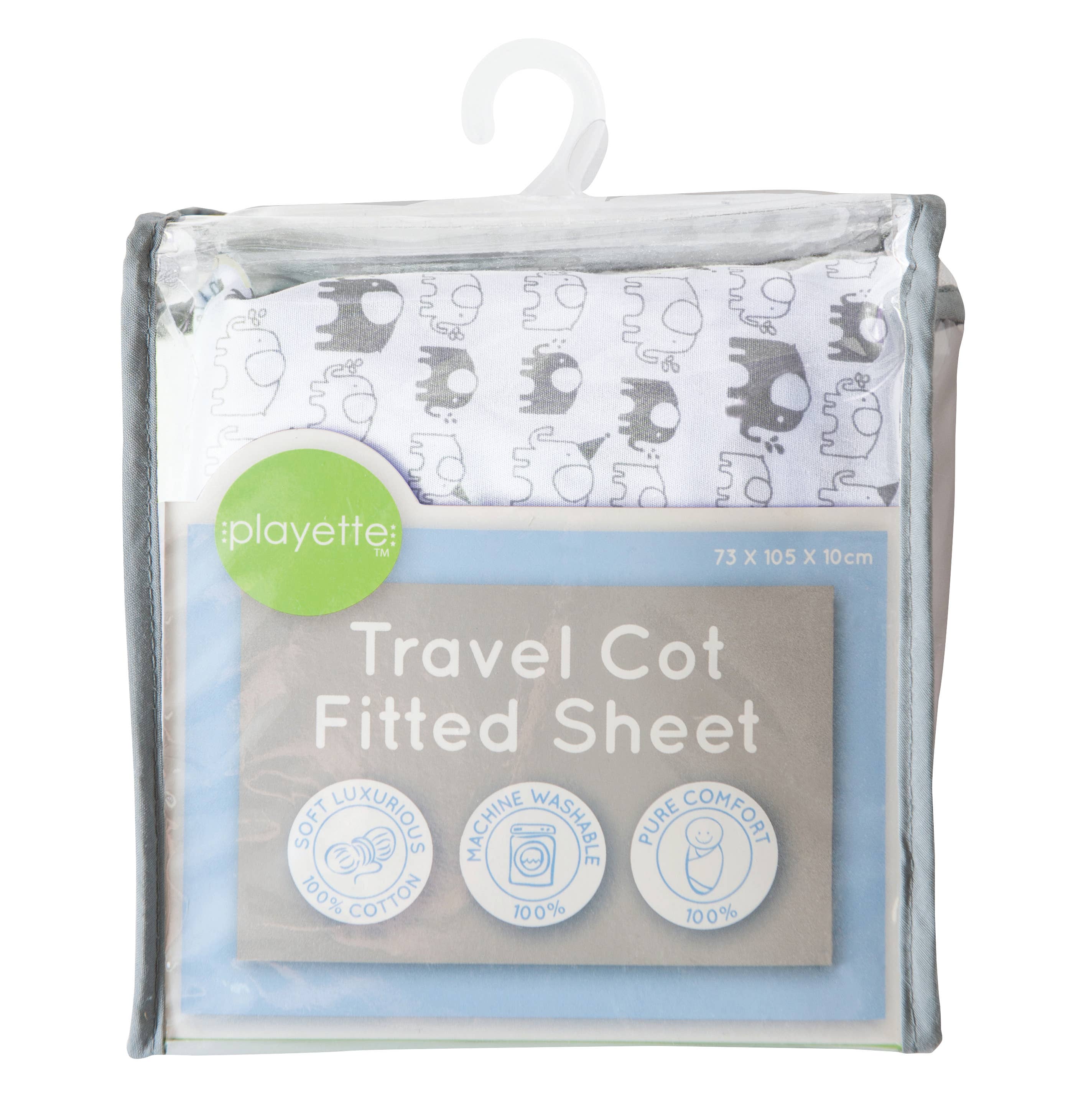 Playette - Wholesale Cot/crib sheets - Playette Fitted Travel Cot Sheet0