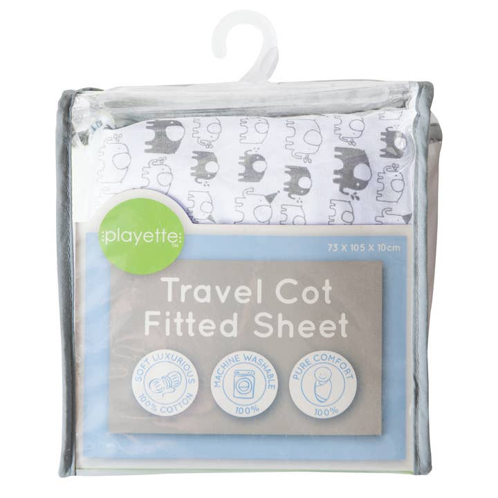 Playette - Wholesale Cot/crib sheets - Playette Fitted Travel Cot Sheet