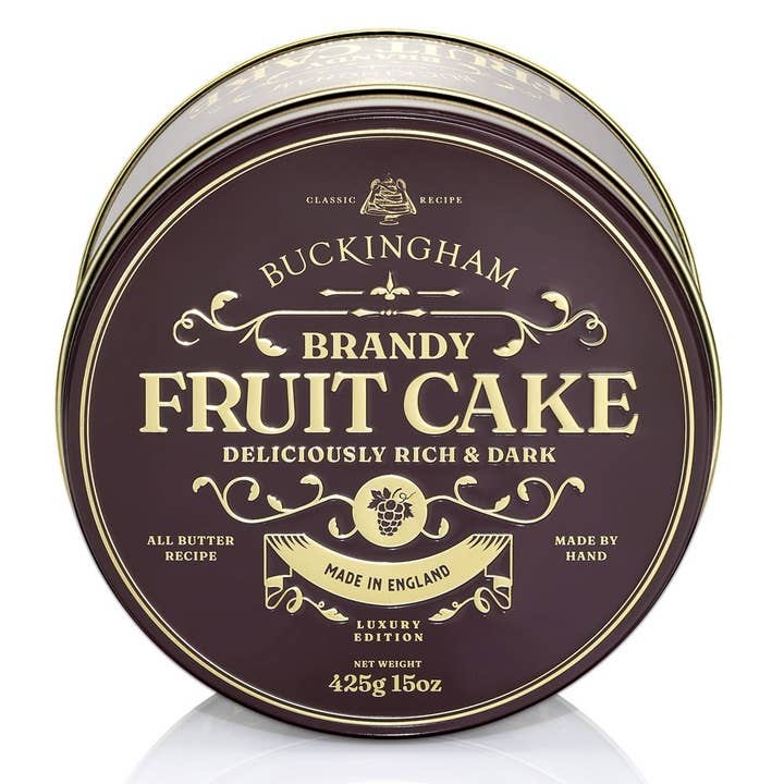 Buckingham Brandy Fruit Cake 425g Vintage Gift Tin and other Purchase wholesale fresh cake. Free returns & net 60 terms on Faire trending on Faire.