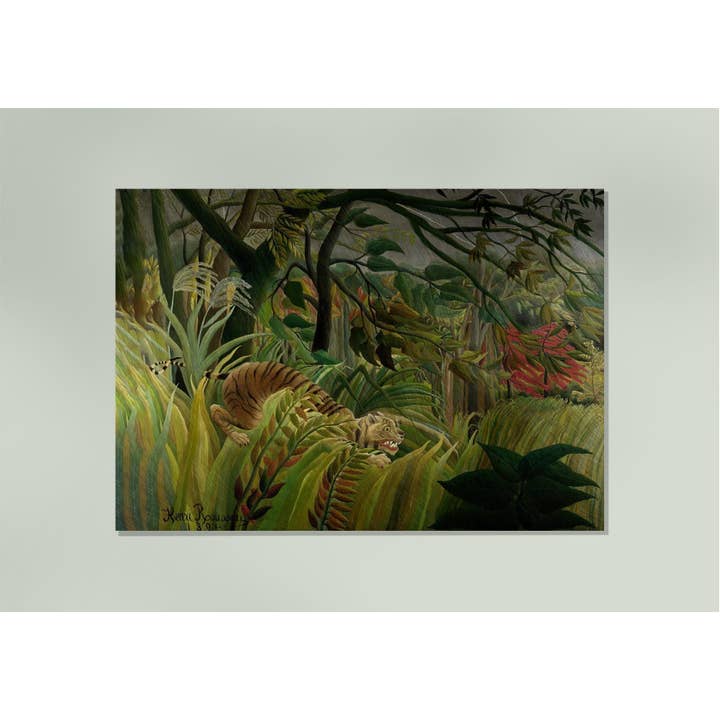 Rock Paper Scissors Wall Art – Großhandel Kunstdruck – Tiger in einem tropischen Sturm von Rousseau — Kunstdruck1