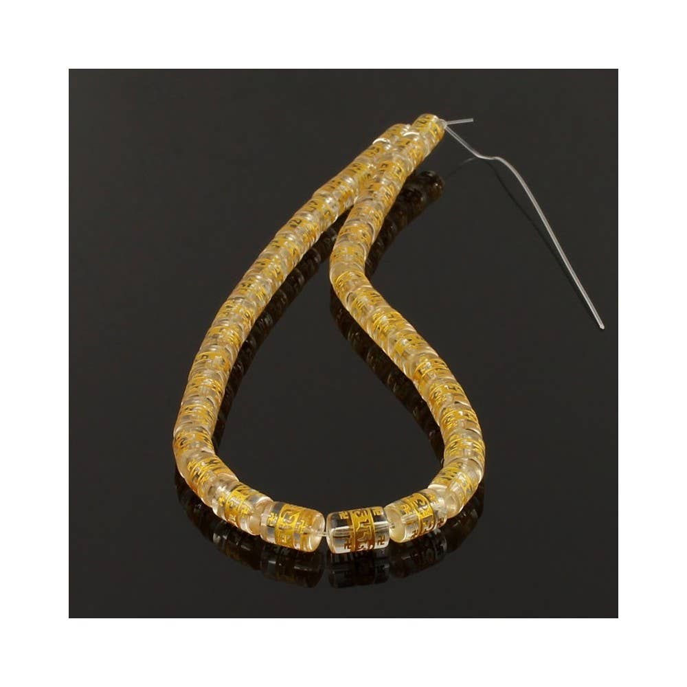 UniArt - Wholesale Beads - Glass Beads of Om Mani Padme Hum1