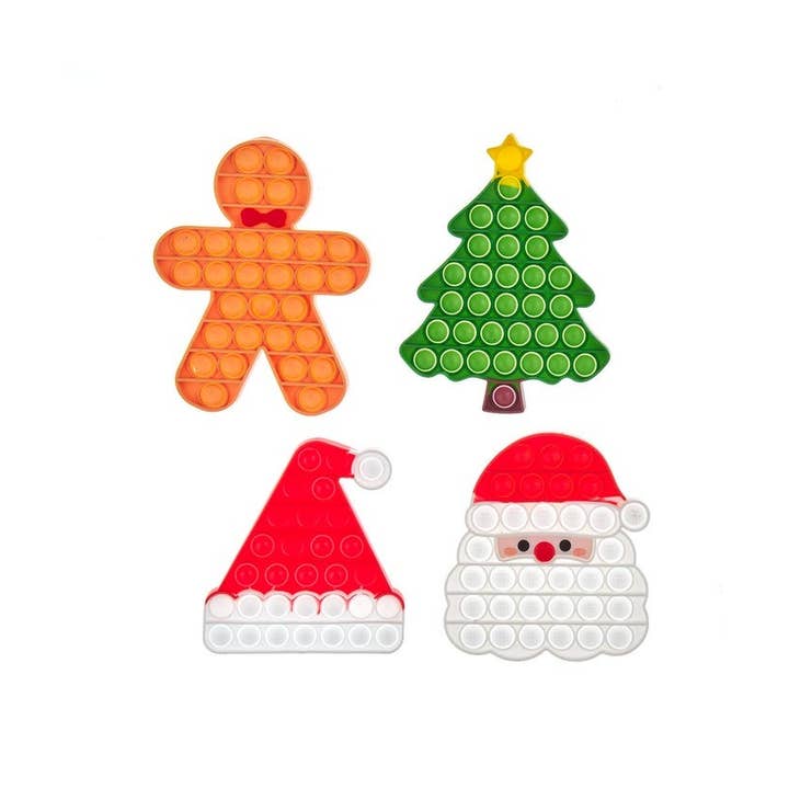 Kurt S. Adler, Inc. - Wholesale Fidget Toy - Kids - 6"XMAS POP IT FIDGET ACTIVITY 4/A1