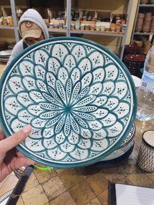 Insalatiera marocchina fatta a mano per la vendita all'ingrosso da parte di Tamegrouteshop