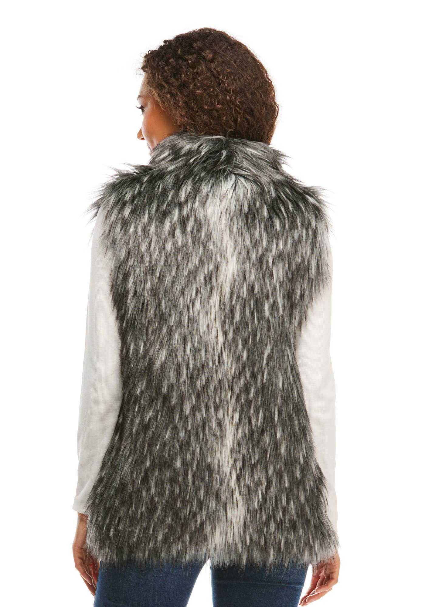 REMOVED BRAND - Wholesale Outerwear Vest - Women's - Limited Edition Faux Fur Hook Vest1