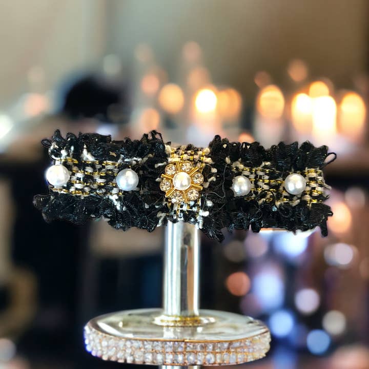 Elegante hondenhaarspeld van tweed voor wholesale door Bark Fifth Avenue