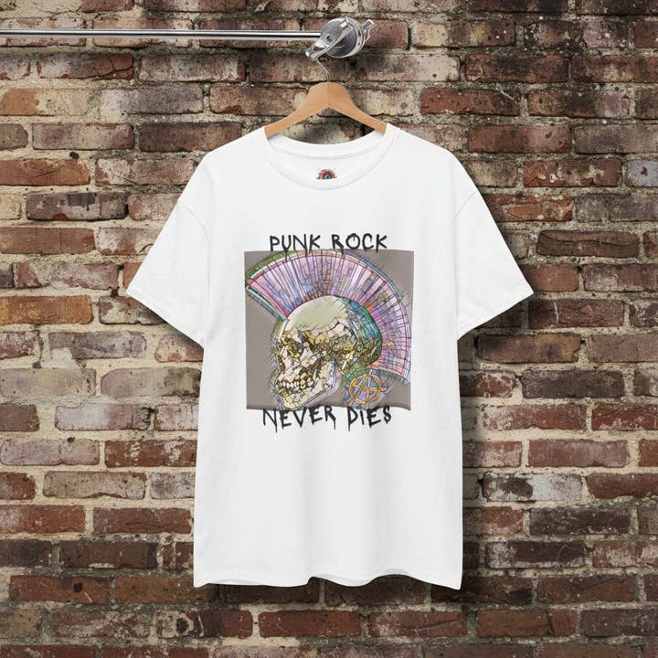 Punk Rock Never Dies T-shirt for wholesale by Pkleman Clothing & More