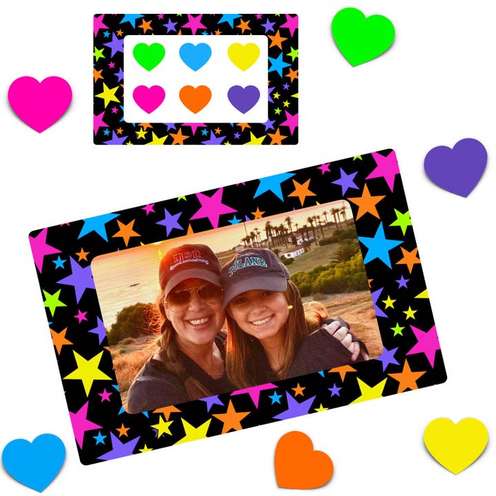 CLING IT FRAME - NEON STARS for wholesale by Namedrops