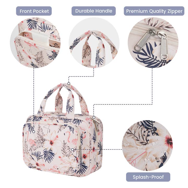 wandf - Wholesale Makeup/Cosmetic Bag - Narwey Hanging Toiletry Bag for Women Travel Makeup Bag