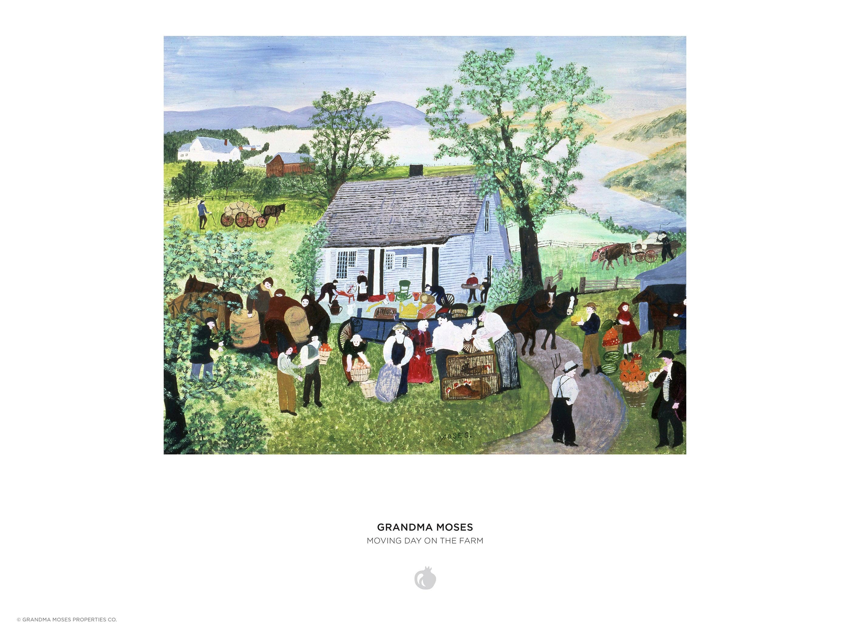 Pomegranate - Wholesale Puzzle - Adult - Grandma Moses: Moving Day on the Farm 1000-Piece Jigsaw Puzzle2