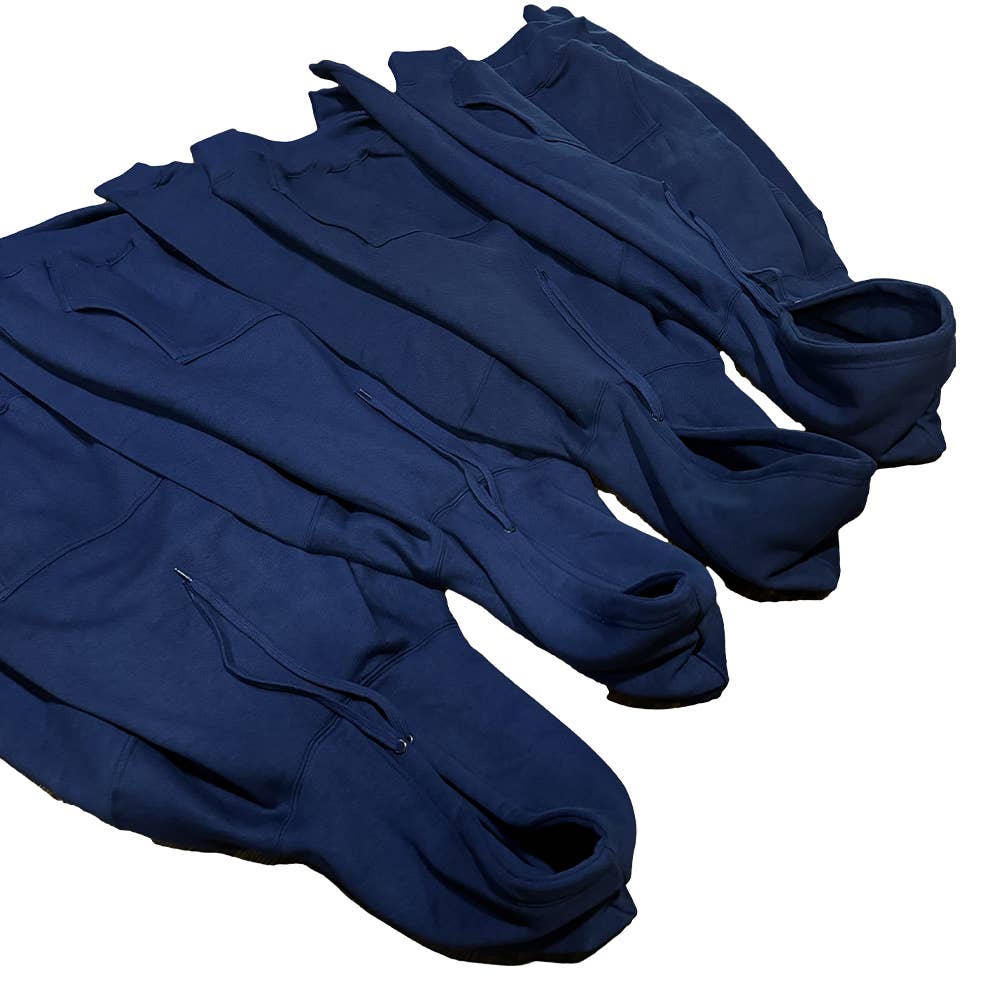 Factory Blanks - Vente Sweat à capuche – unisexe - SWEAT À CAPUCHE BLEU MARINE 300GSM POLAIRE COTON-POLY - CANADA UNIQUEMENT12