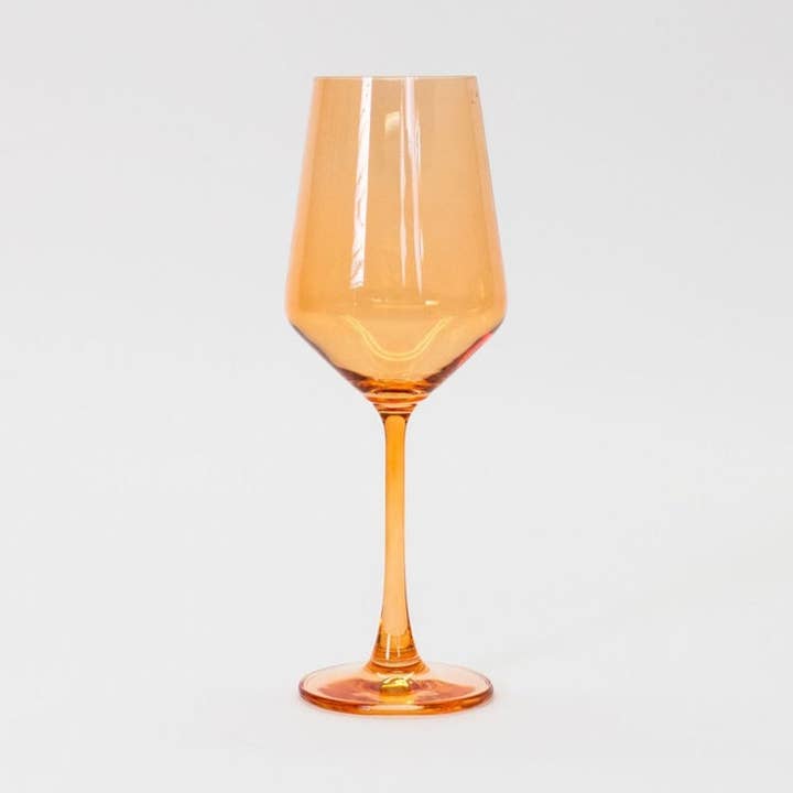 GlassHauseCo - Wholesale Wine Glass - Creamsicle Orange - Colored Wine Glass0