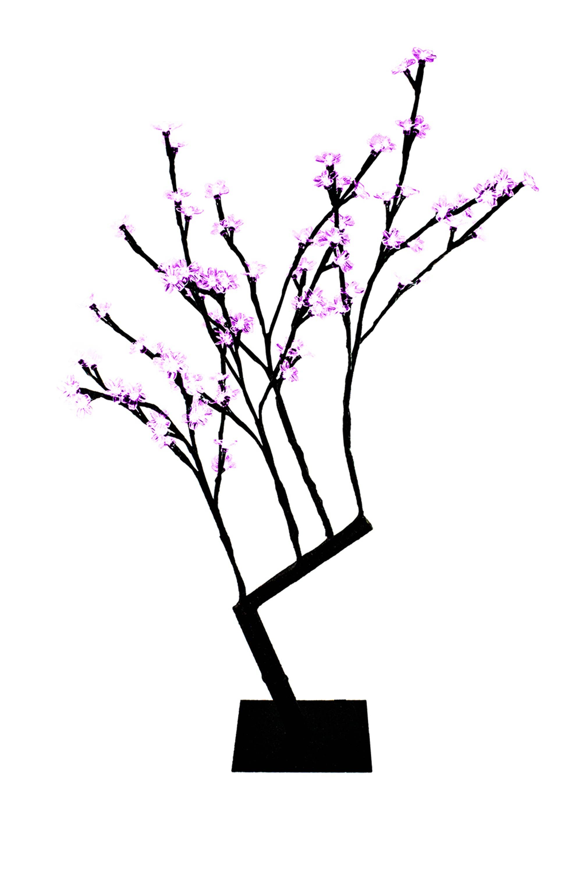 Winterland Inc. - Wholesale Artificial Flowers - 2.5' Purple LED Cherry Tree0
