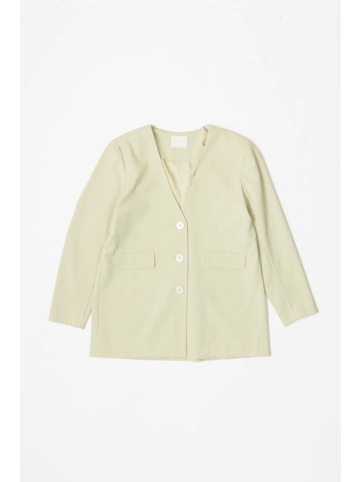 All Row - Wholesale Blazer - Women's - The Eleanor Blazer | Deep V-Neck Oversized Blazer5