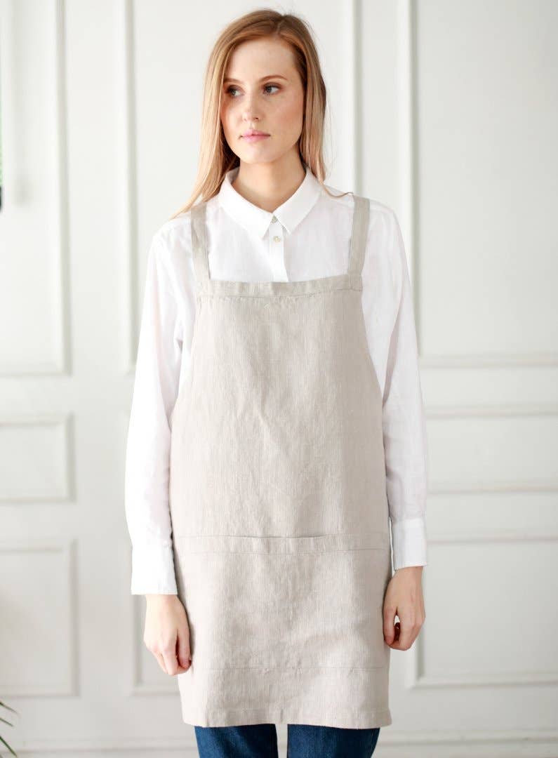Linen Way Inc. - Wholesale Apron - Catalina Linen Apron — Available in 11 Colors11